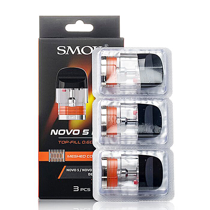 Smok Novo 5 Replacement Pods Mesh 0.6ohm | 3 Pack product image